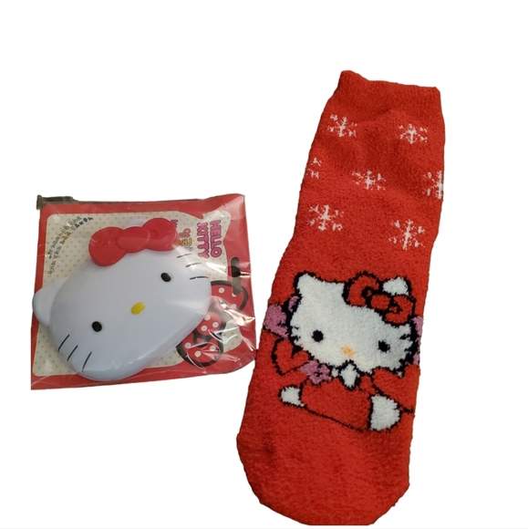SanRio Hello Kitty Socks Hello Kitty Mirror shaped hello kitty Valentines Day - Picture 1 of 6